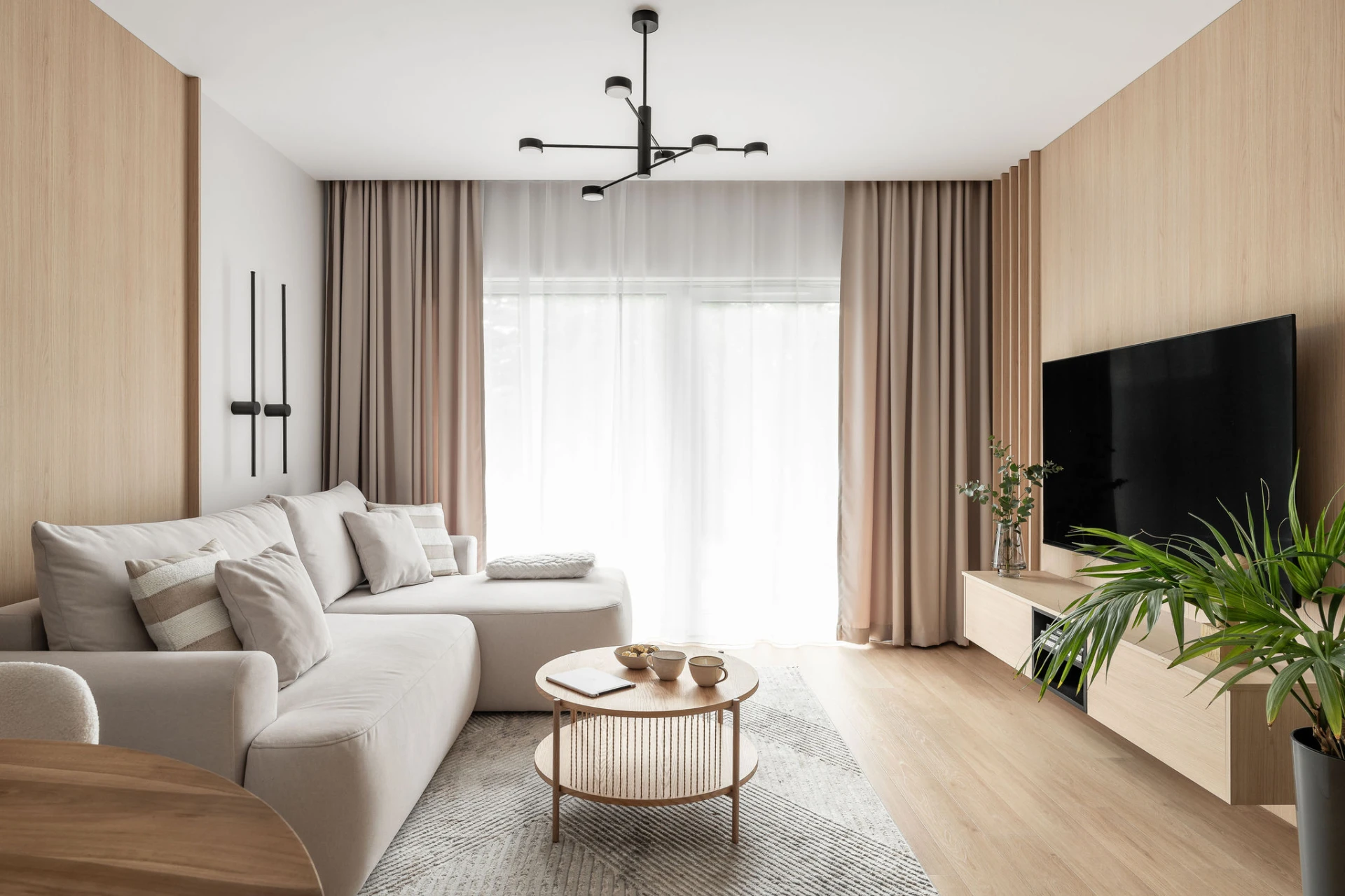 Apartament w stylu japandi - realizacja Studia Projekt