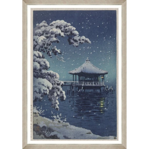 Snow at Ukimido 