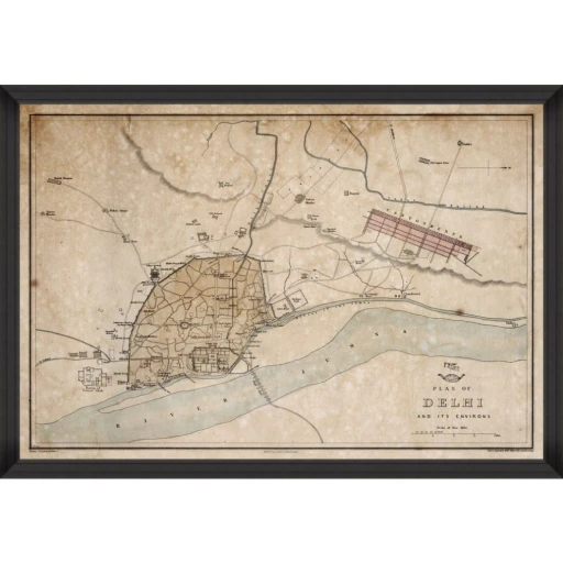 Plan of Dehli 1857 