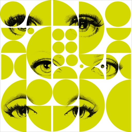 MINDTHEGAP Illusion Eyes and Circle Green WP20085