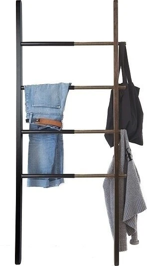 UMBRA wieszak drabina HUB czarny - drewno, metal
