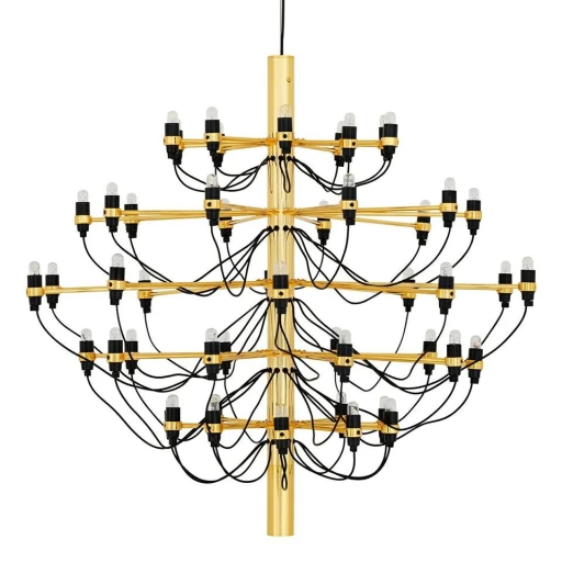 Lampa wisząca GINO GOLD 100 złota - stal węglowa