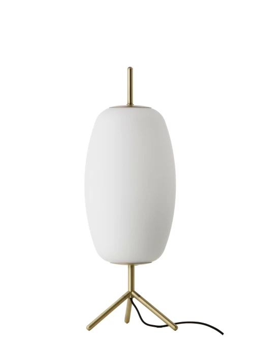 FRANDSEN lampa biurkowa SILK - mosiądz, szkło