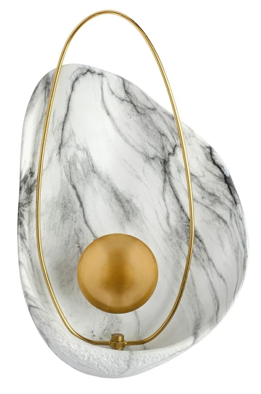 Kinkiet ROCK MARBLE - LED, żywica, metal