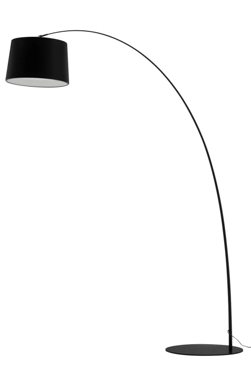 Lampa podłogowa CLEO czarna - włókno szklane, metal