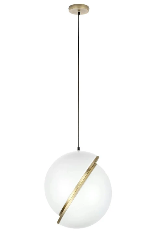 Lampa wisząca GLOBE 38 złota - LED, akryl, metal