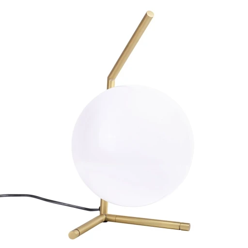 Lampa biurkowa HALM 1 - mosiądz, szkło