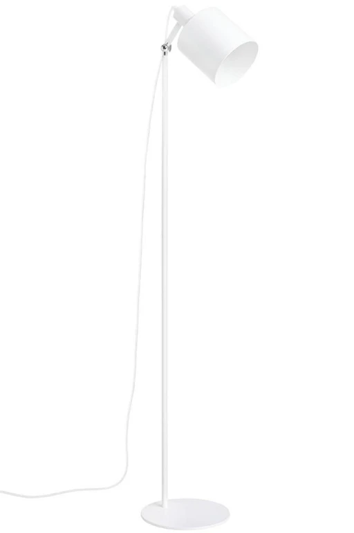 Lampa podłogowa LEKTOR biała - aluminium