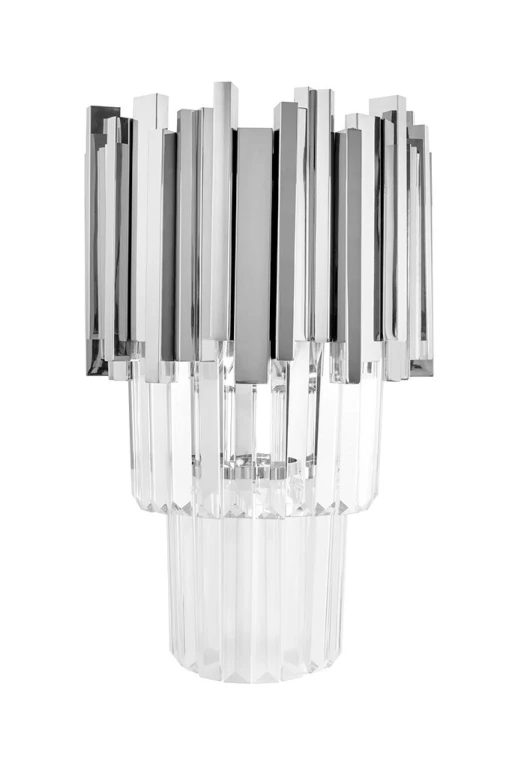 Kinkiet IMPERIAL WALL SILVER - stal, kryształ