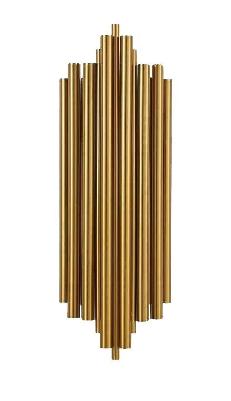 Kinkiet HARMONIC złoty  - stal szczotkowana
