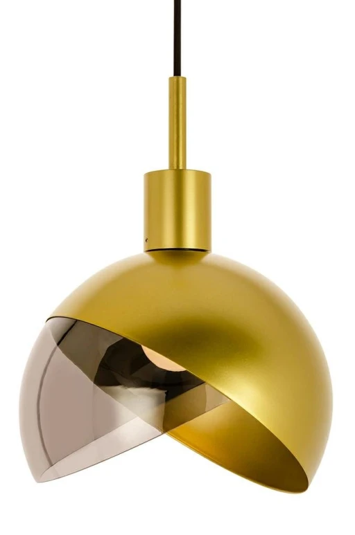 Lampa wisząca GLOBO 25 złota - metal, szkło