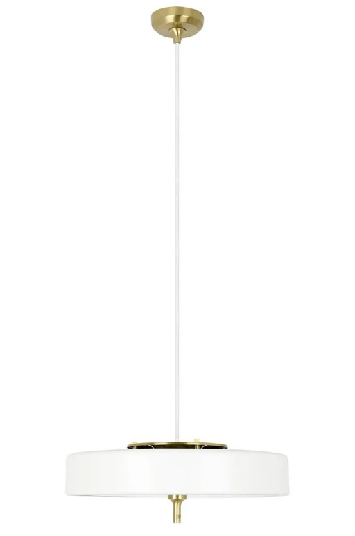 Lampa wisząca ARTE biało-złota - aluminium, metal