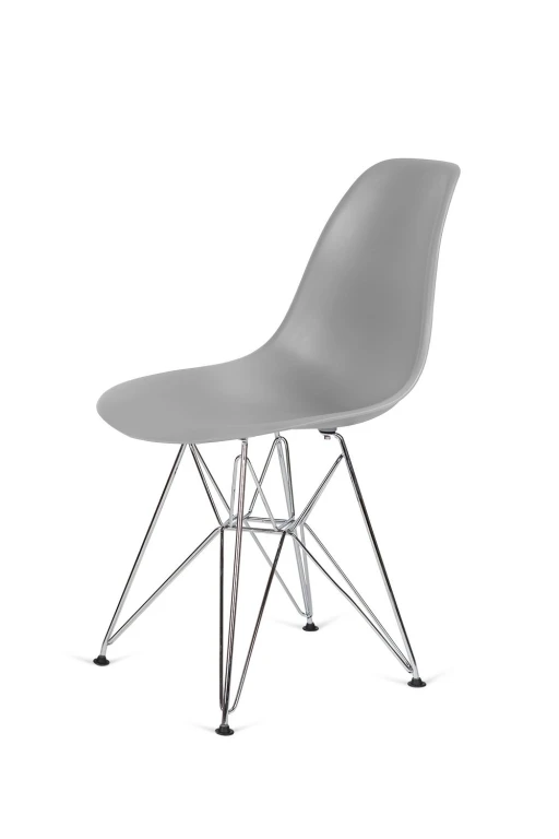 Krzesło DSR SILVER szary.30 - podstawa metalowa chromowana