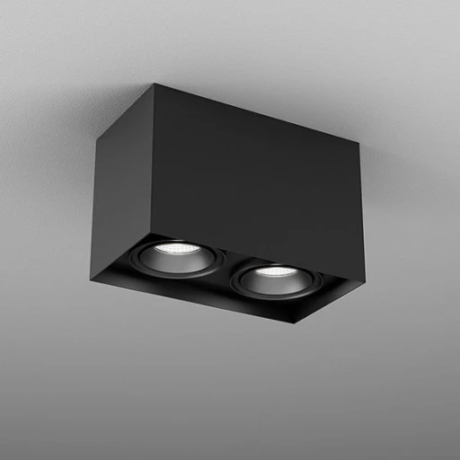 SQUARES next 50x2 LED M930 36° Phase-Control natynkowy czarny struktura