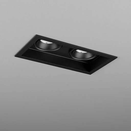 SQUARES next 50x2 LED M930 36° wpuszczany czarny struktura