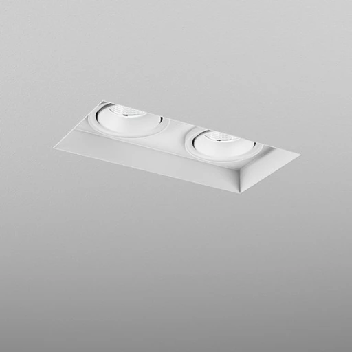SQUARES next 50x2 LED trimless wpuszczany czarny struktura