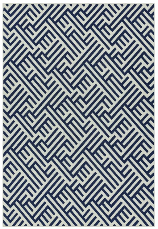 Asiatic Antibes AN04 Blue White Linear