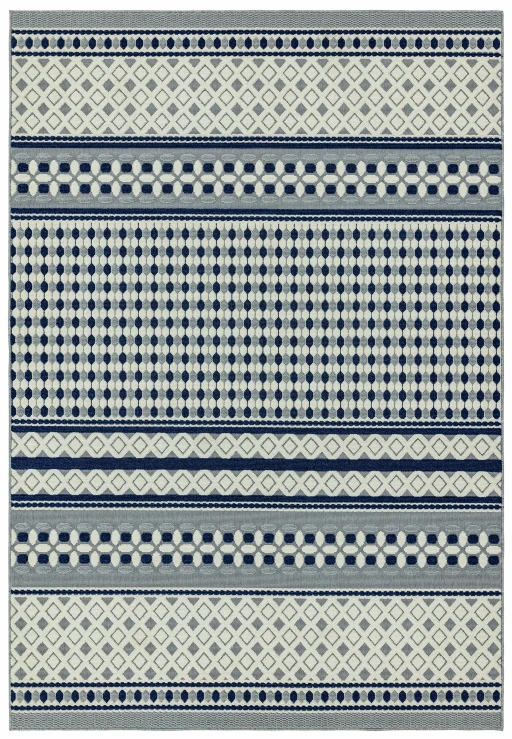 Asiatic Antibes AN06 Blue Cream Geometric