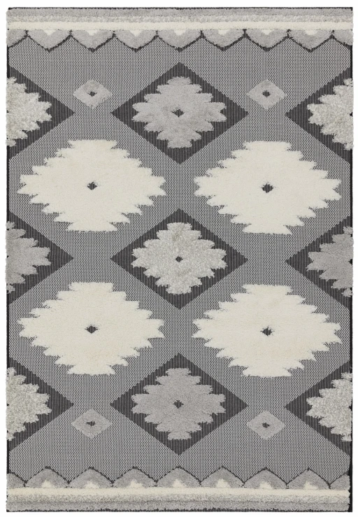 Asiatic Monty MN01 Black Cream Tribal