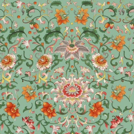 MINDTHEGAP Eclectic Chinese Floral WP20053