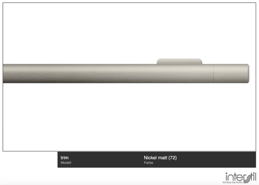 Karnisz Interstil Trim. 1 70 Niklowy mat