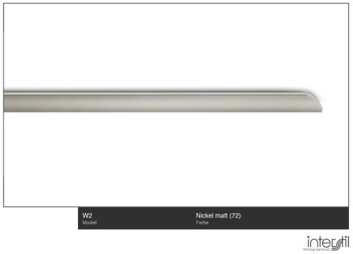 Karnisz Interstil W2 72 Niklowy mat