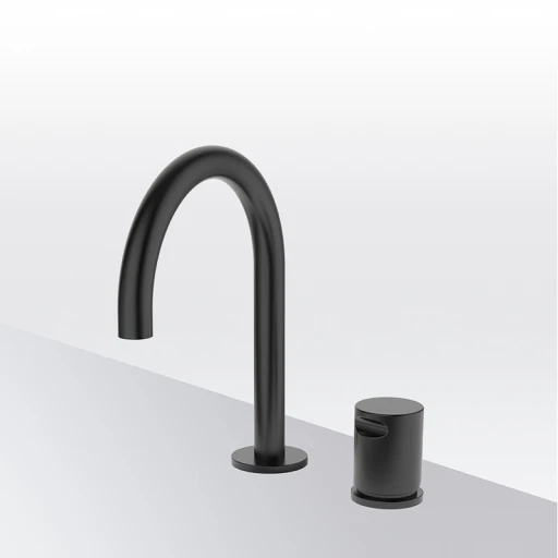 Bateria umywalkowa 2-otworowa Isola Cool Czarny Metal EterNice PVD 90300192
