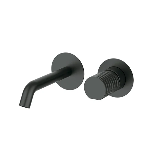 Bateria umywalkowa podtynkowa 200mm bez akcesorum Czarny Metal EterNice PVD Aura 75117792