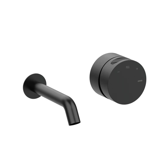 Bateria umywalkowa podtynkowa (część zewnętrzna) 150 mm – Incool – 90108092 Czarny Metal EterNice PVD