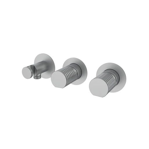 Bateria natryskowa podtynkowa z przełącznikiem Inox Aura 75735433