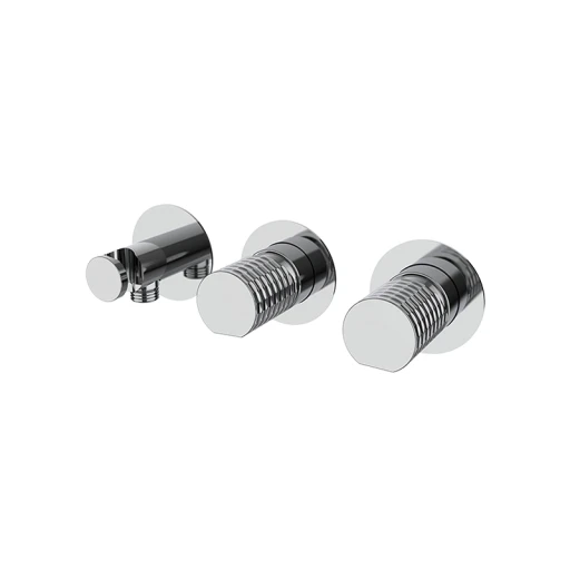 Bateria natryskowa podtynkowa z przełącznikiem Chrom Aura 75735400