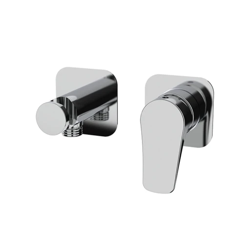 Bateria podtynkowa z uchwytem z przyłączem wody (element natynkowy) Chrom NAVA 66347100