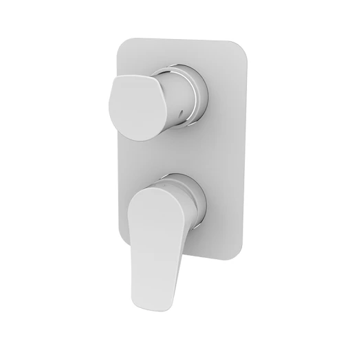 Bateria podtynkowa z przełącznikiem 3-drożna Biały Epoxy NAVA 66145611