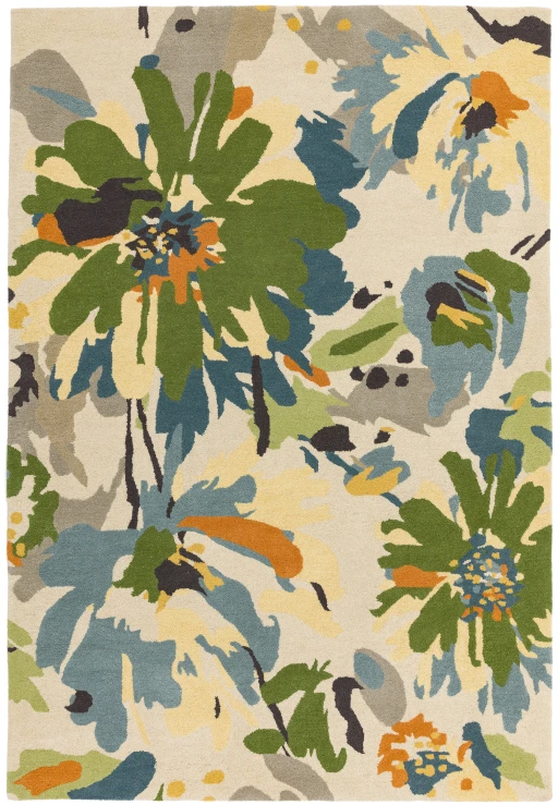 Asiatic Reef RF11 Floral Green Multi