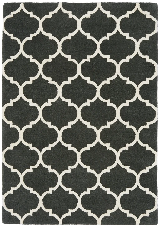 Asiatic Albany Ogee Charcoal