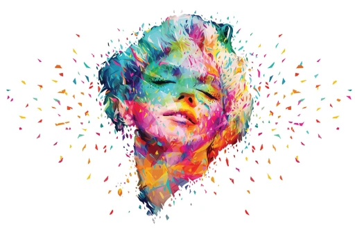 Glamora Abstract Colors Marilyn