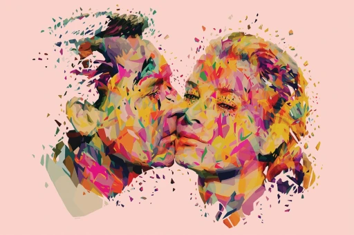 Glamora Abstract Colors Lovers