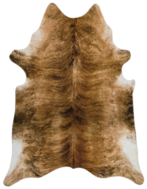 Asiatic Texas Faux Cowhide Brown